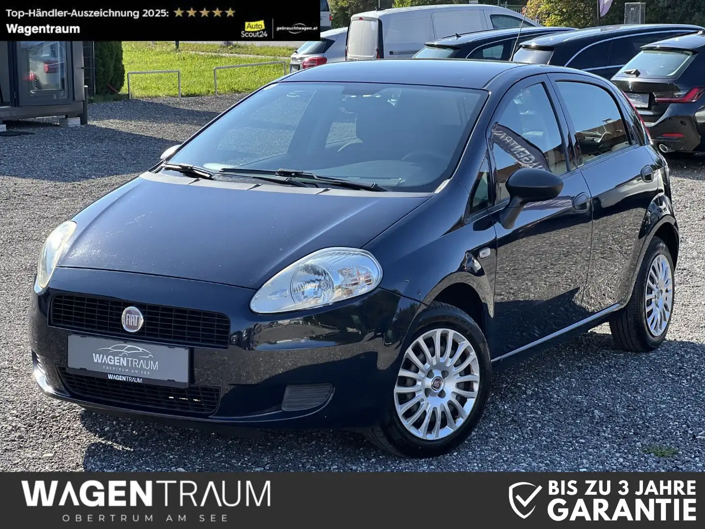 Fiat Grande Punto | 1. Besitz | Pickerl | Klima | 8-fach bereift Blau - 1