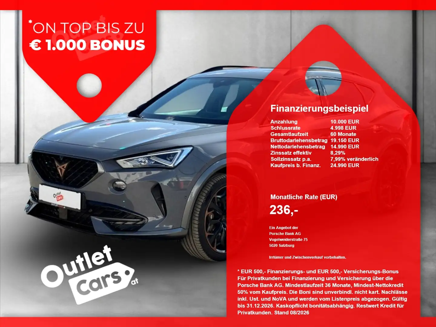 CUPRA Formentor 2.0 TSI 4Drive VZ ASSIST+AHK+LED+NAVI Grau - 1