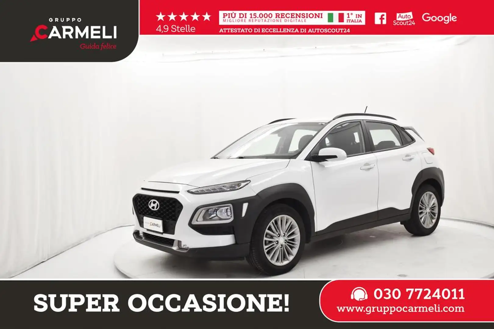 Hyundai KONA 1.0 t-gdi Comfort Plus Pack 2wd 120cv Weiß - 1