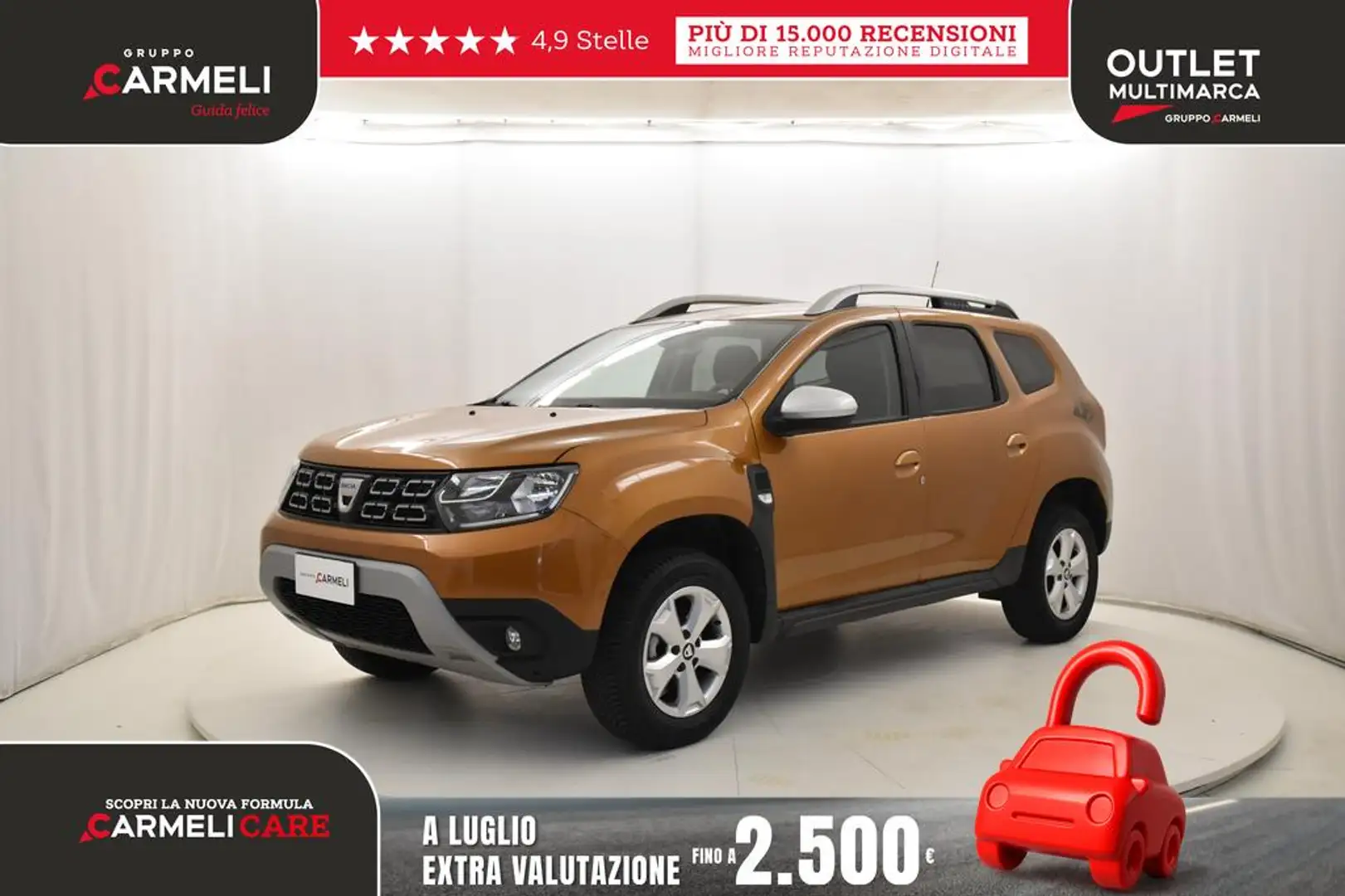 Dacia Duster 1.5 blue dci Prestige 4x2 s&s 115cv my19 Arancione - 1