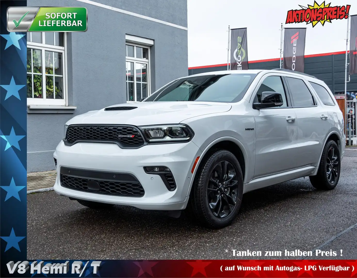Dodge Durango 5,7l R/T,7 Sitze,ACC,Totwinkel,LPG Bílá - 1
