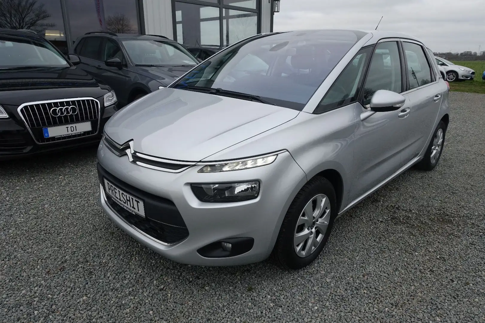 Citroen C4 Picasso 1.6 Blue-HDI KLIMAAUT NAV PDC TÜV NEU Grau - 2