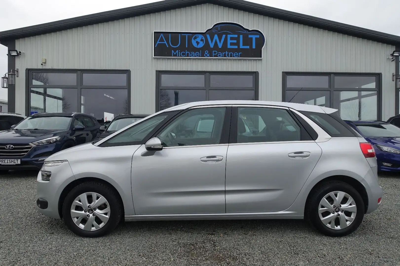 Citroen C4 Picasso 1.6 Blue-HDI KLIMAAUT NAV PDC TÜV NEU Grau - 1