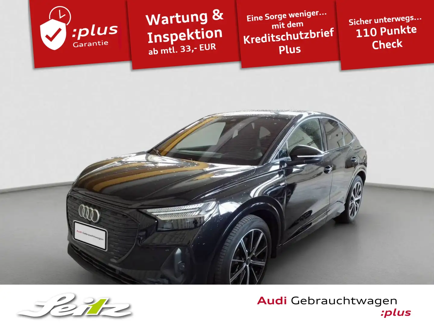 Audi Q4 e-tron Q4 Sportback 45 e-tron quattro *AHK*HEAD-UP*SONOS* Schwarz - 1