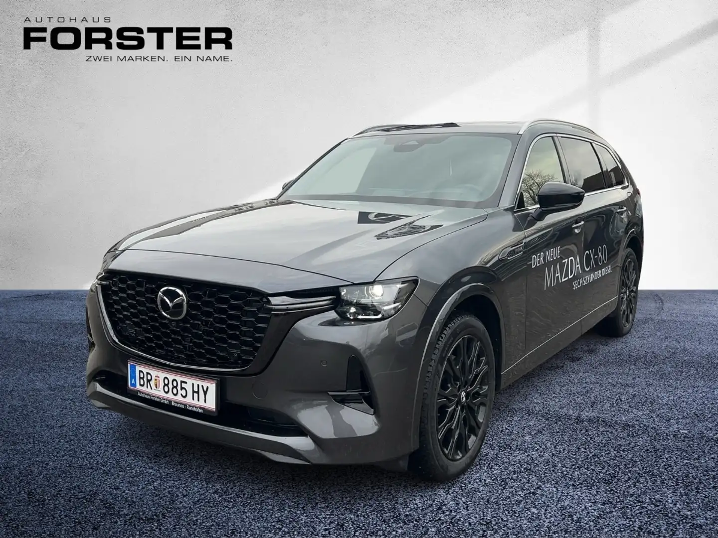 Mazda CX-80 3.3L 8AT AWD HOMURA PLUS LED Navi SHZ Pano Grau - 1