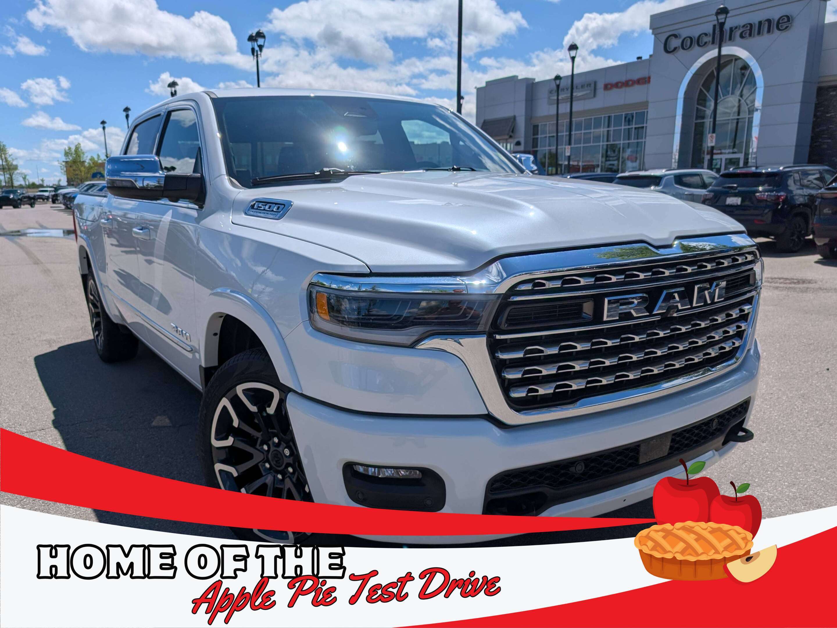White 2026 RAM 1500 Pickup Truck Four-Wheel Drive 8-Speed Automatic