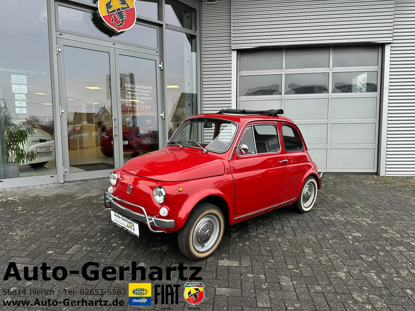 Oldtimer Fiat 500 L Berlina mit H-Gutachten Rot - 1
