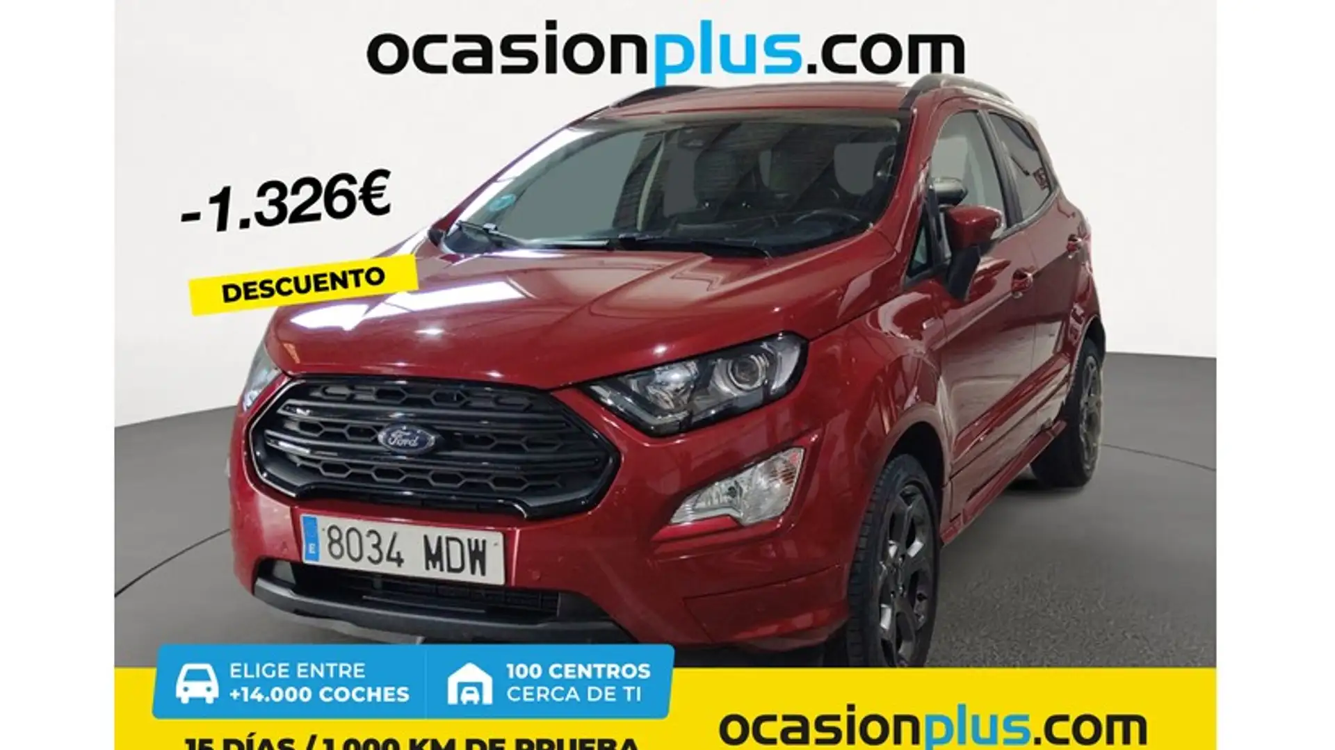 Ford EcoSport 1.0 EcoBoost ST Line 125 Rood - 1