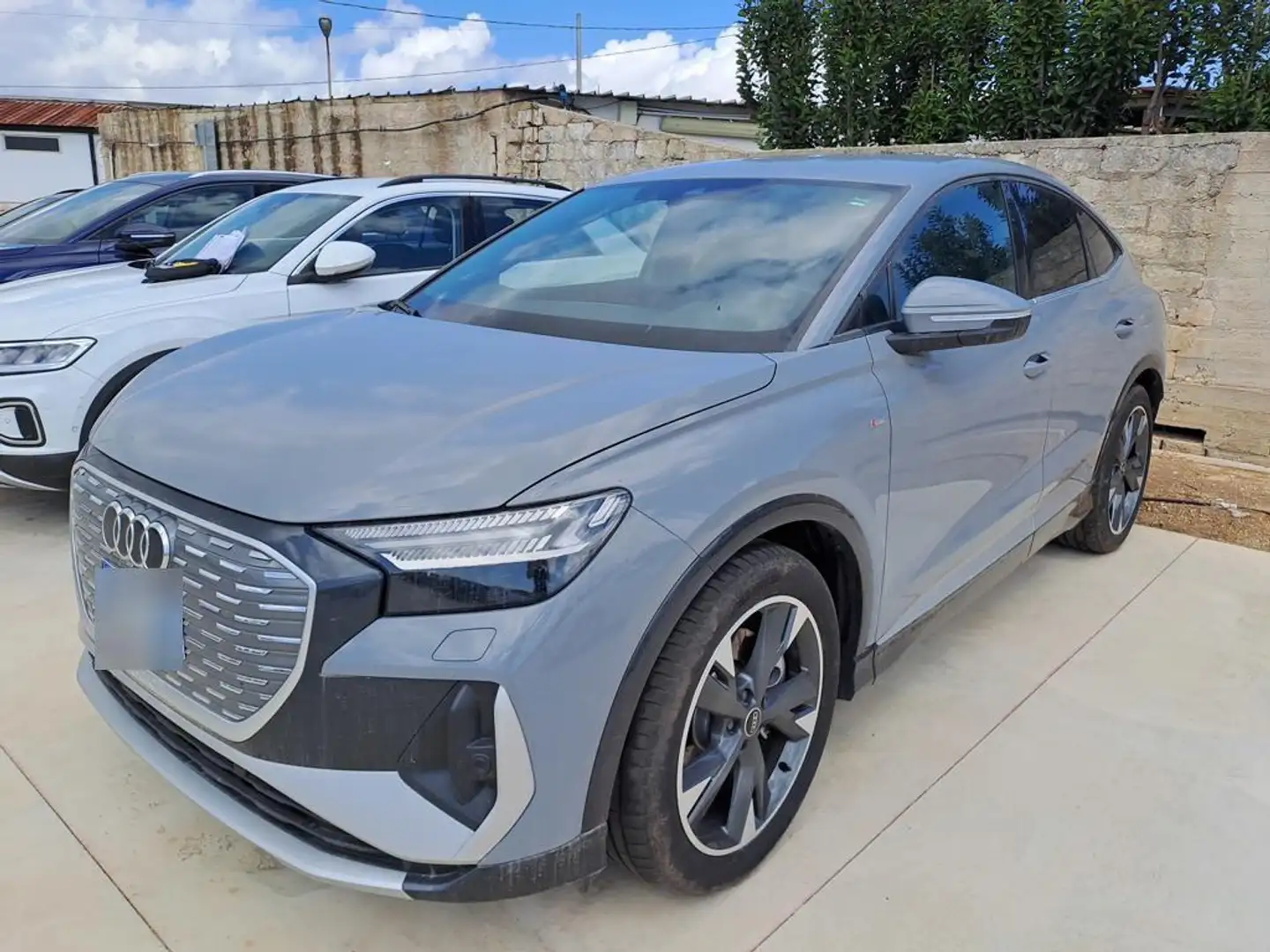 Audi Q4 e-tron SPORTBACK 45 2x S LINE MATRIX/ACC/KAM. Gris - 1