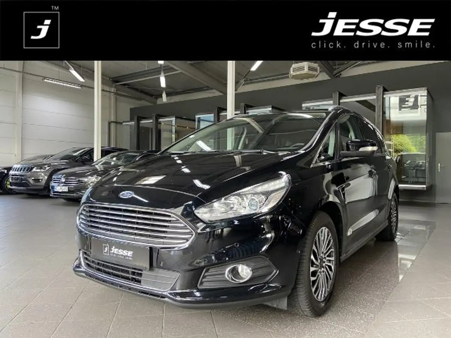 Ford S-Max 1.5 EcoBoost Titanium S/S 7-SItzer ACC R.Cam AHK Noir - 1