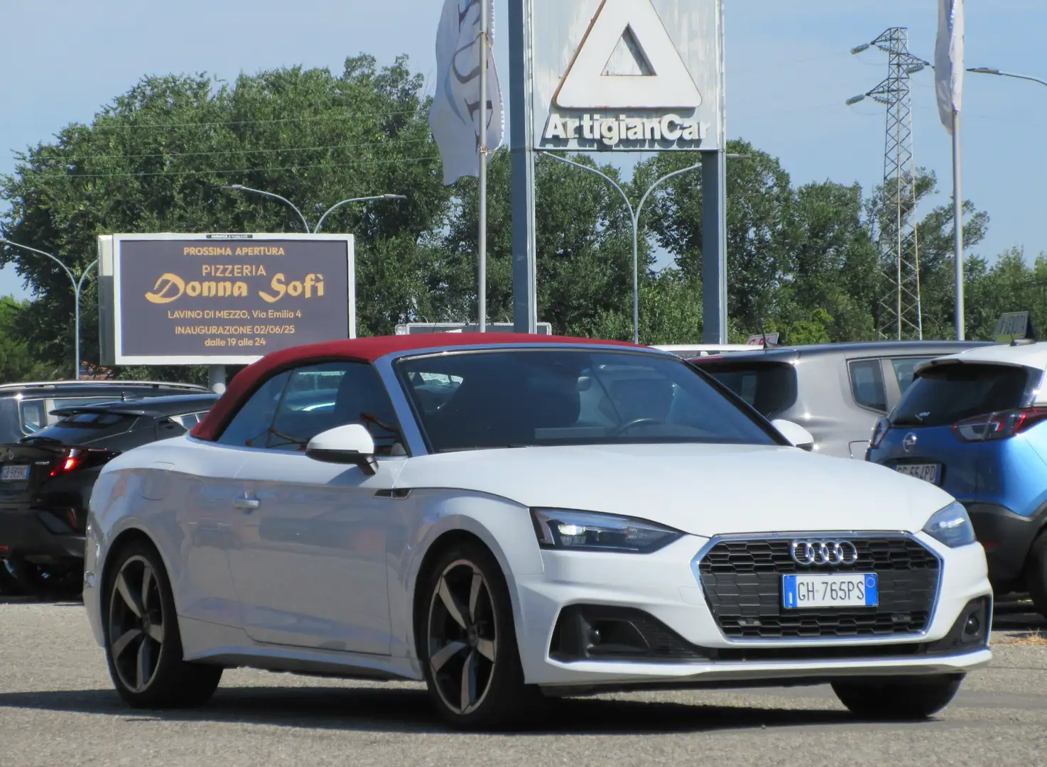 Audi A5 Cabrio 35 TDI S tronic MHEV 163 cv Bianco - 2