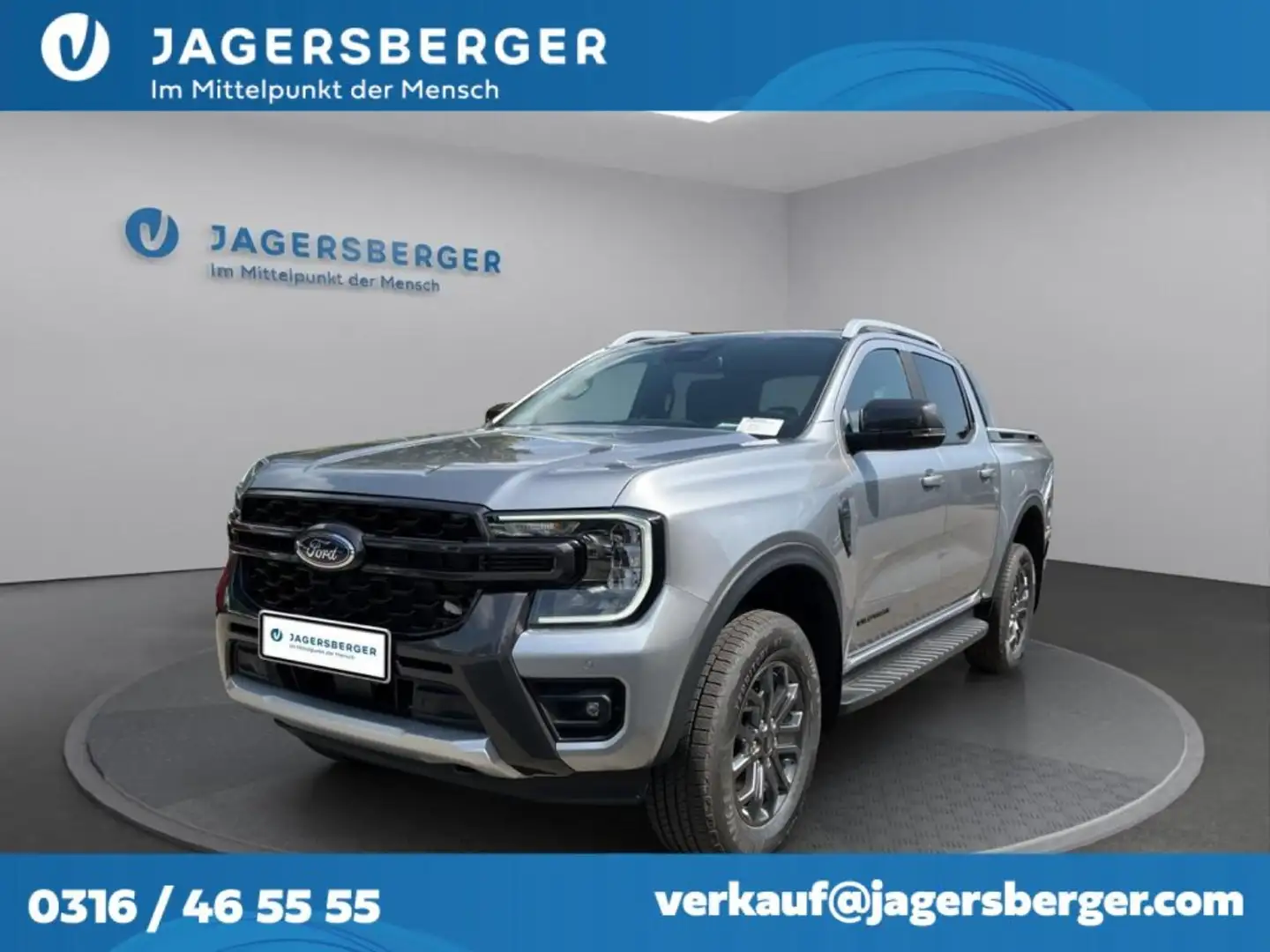 Ford Ranger Doppelkabine Wildtrak e-4WD 2,0 EcoBlue Aut Silber - 1