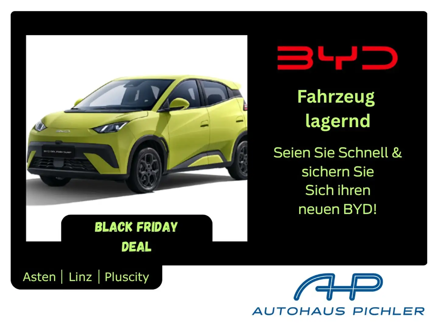 BYD Dolphin Surf Comfort 43kWh 156PS LAGER AKTION Grün - 1