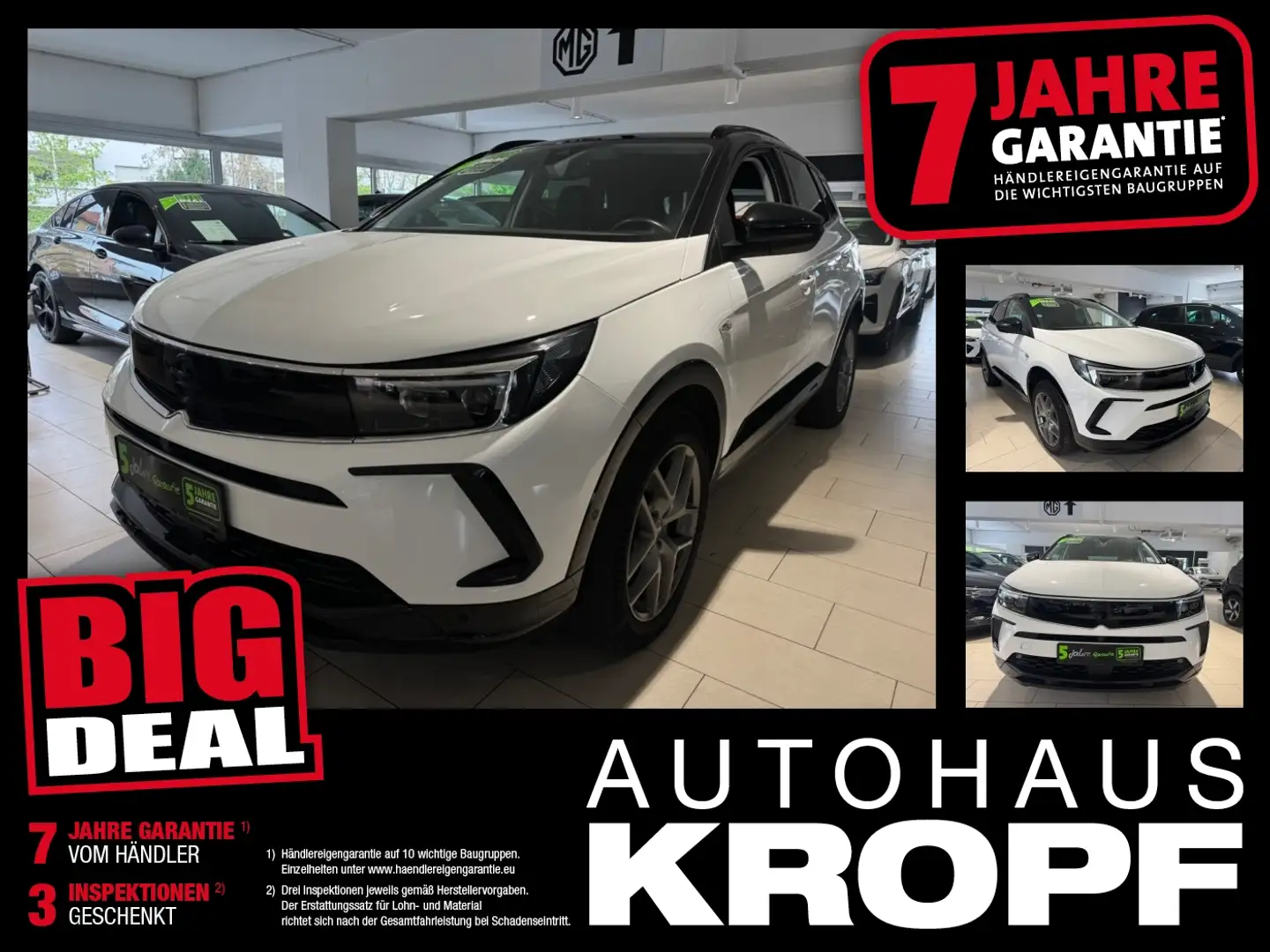 Opel Grandland 1.6 Turbo Hybrid *8-FACH* KAMERA Weiß - 1