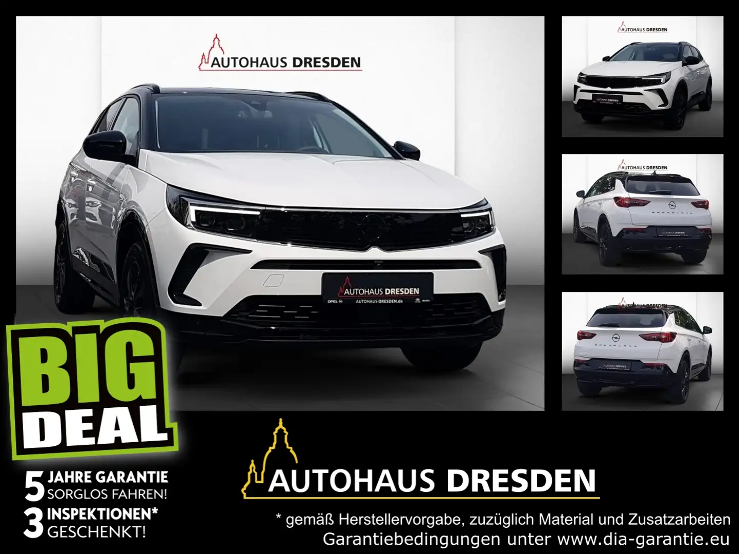 Opel Grandland 1.2 Turbo *MATRIX*ACC*NAVI*LM Weiß - 1
