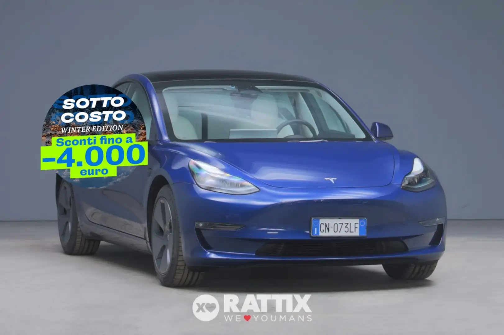 Tesla Model 3 Long Range Dual Motor AWD + tetto panoramico Blu/Azzurro - 1
