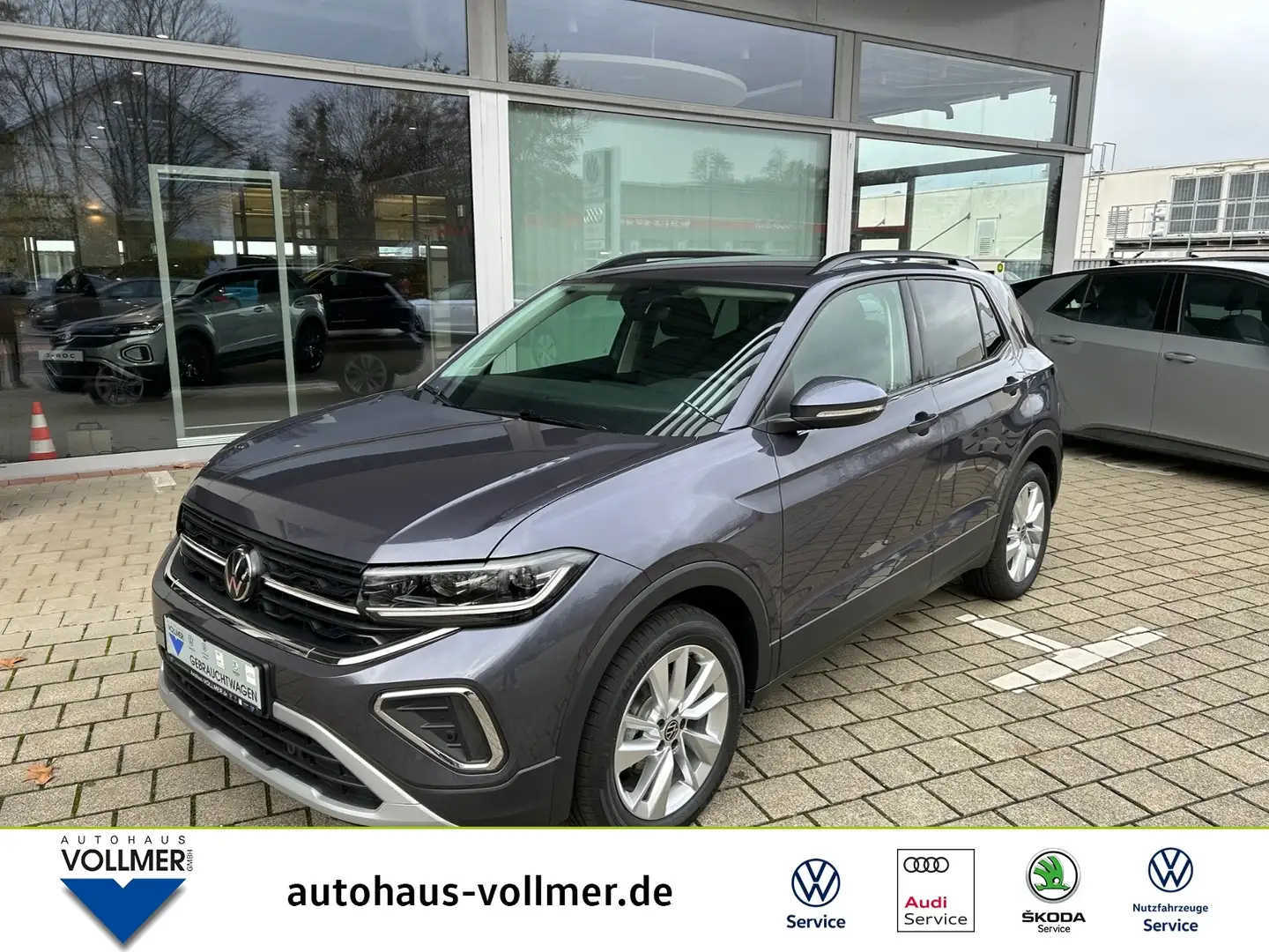 Volkswagen T-Cross 1.0 TSI DSG Life RearView, LED, SHZ, PDC, KESSY K Grau - 1
