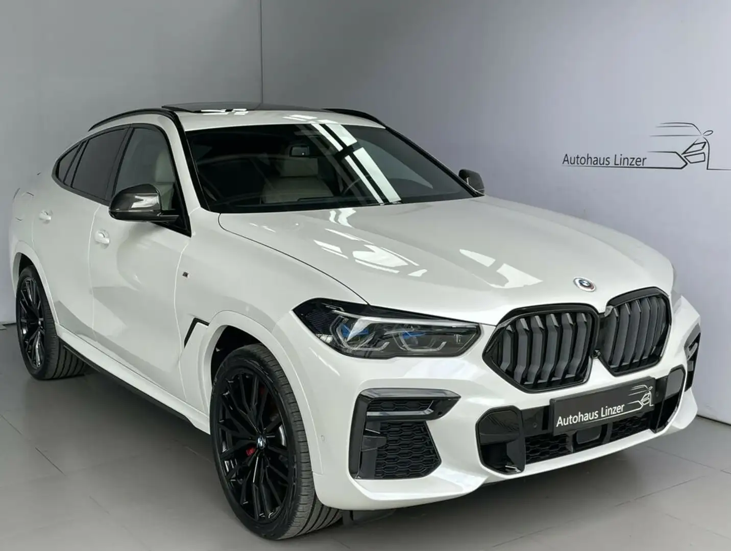 BMW X6 xDrive 30d M *LASER*PANO*ACC*HuD*360*Memory*22'' Weiß - 1