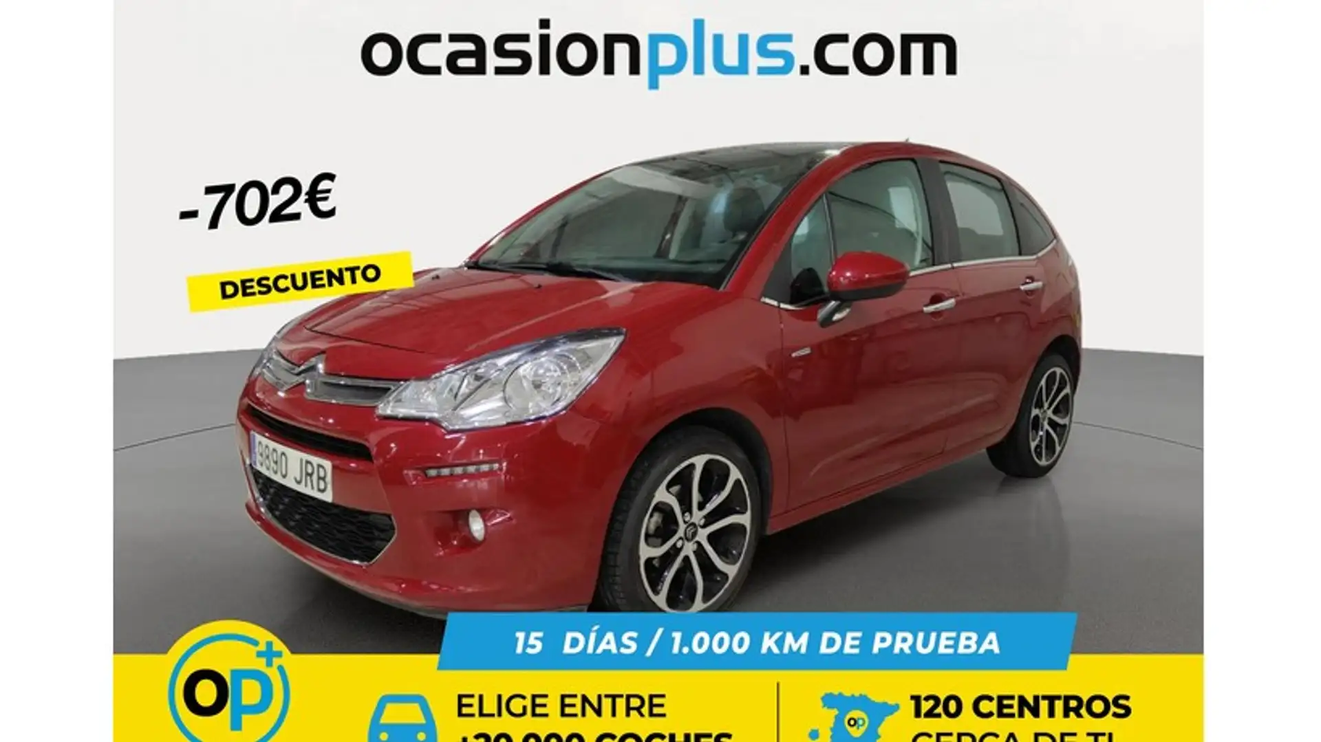 Citroen C3 1.6BlueHDi S&S Exclusive 100 Rouge - 1