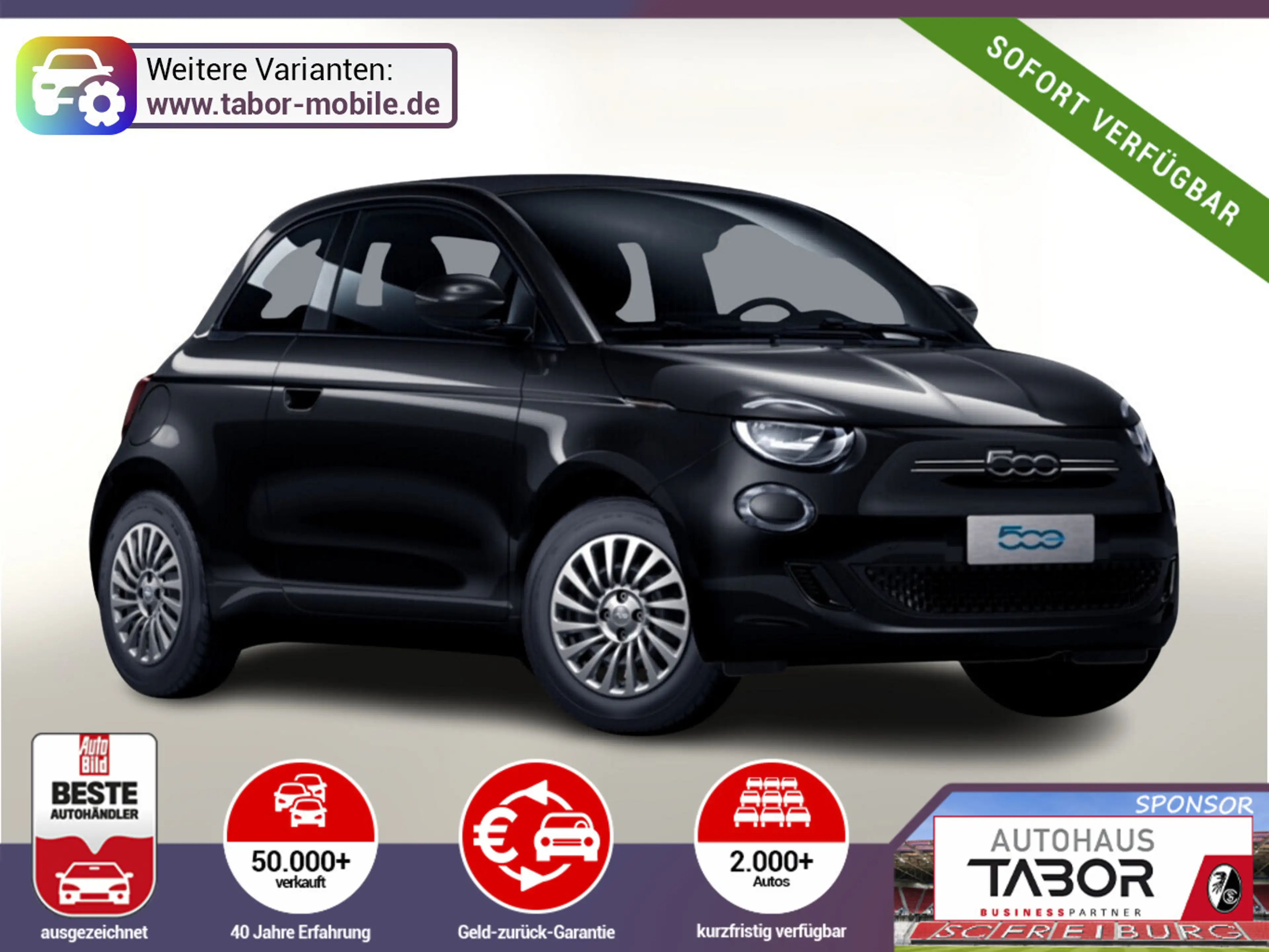 Fiat 500e 42kWh StyleP Nav PDC Kam CarPlay UVP-36%*