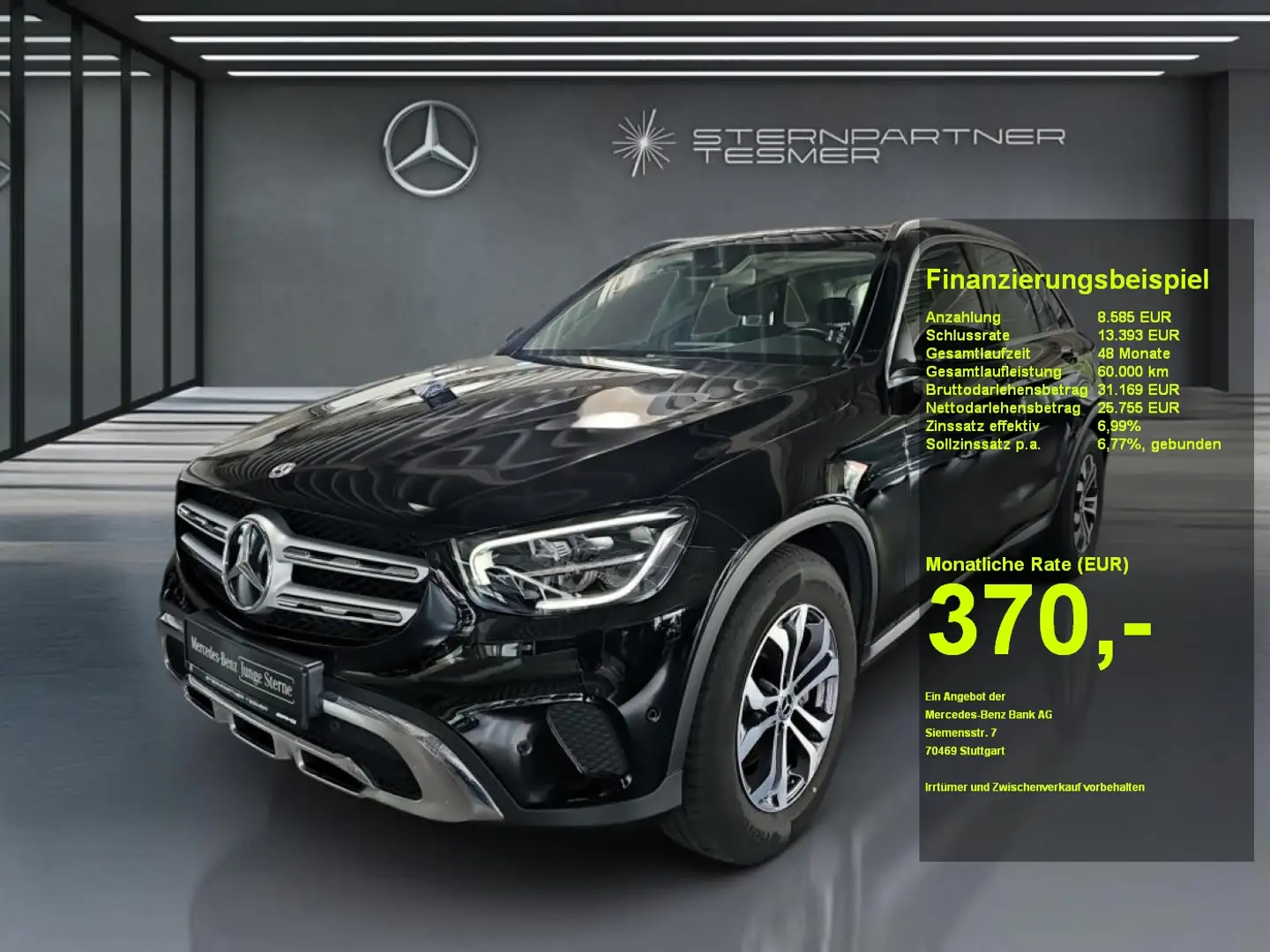 Mercedes-Benz GLC 200 4M  +KAMERA+MBUX+LED+TEMPOMAT+TOTW.+AHK Noir - 1