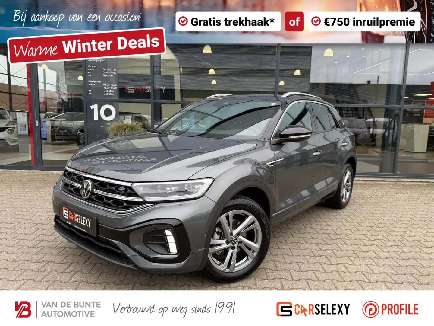 Volkswagen T-Roc 1.5 TSI R-Line *ACC & Stoelverwarming + Massage* Gris - 1