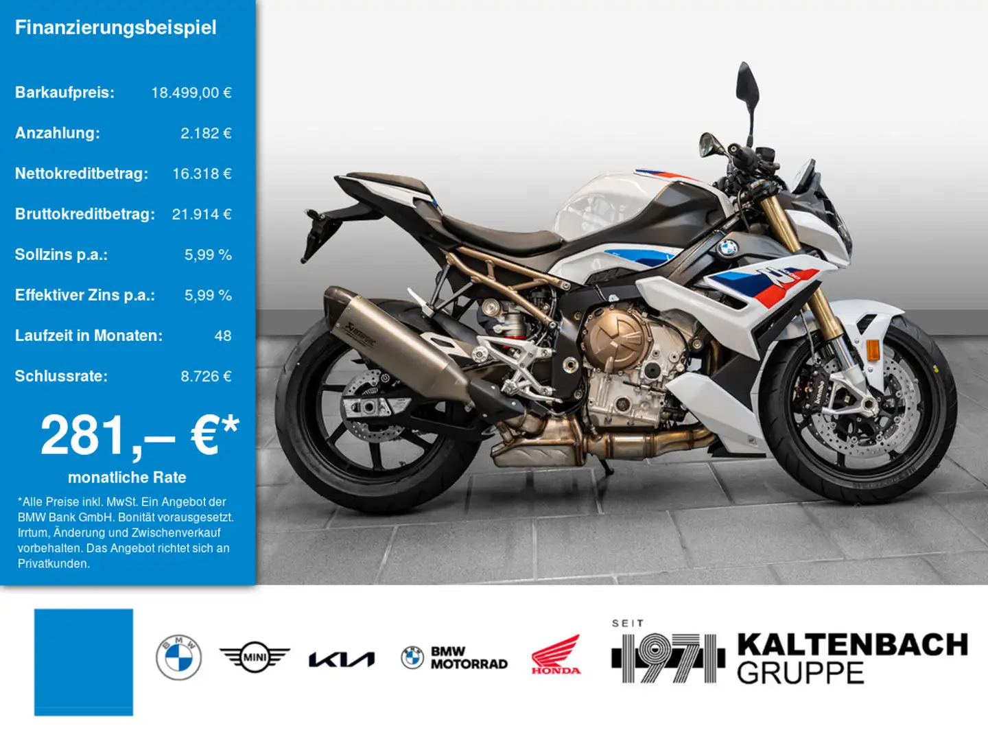 BMW S 1000 R KOMFORT-P. AKRAPOVIC DYNAMIC-P. LED Blanc - 1
