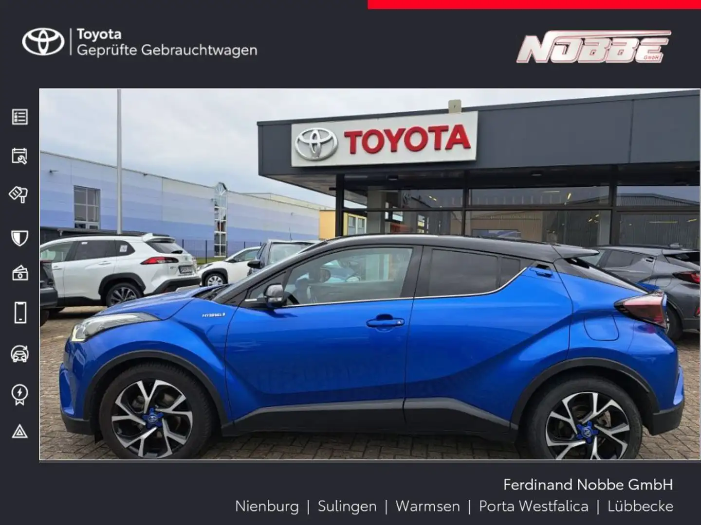 Toyota C-HR Hybrid Style Bleu - 1