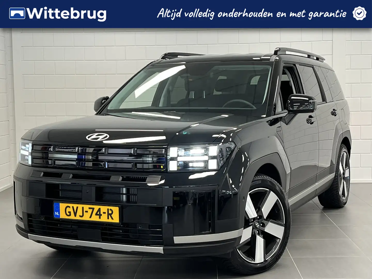 Hyundai SANTA FE 1.6 T-GDI PHEV Premium 4WD 7p. LEDER | LED | 7 ZIT Negro - 1