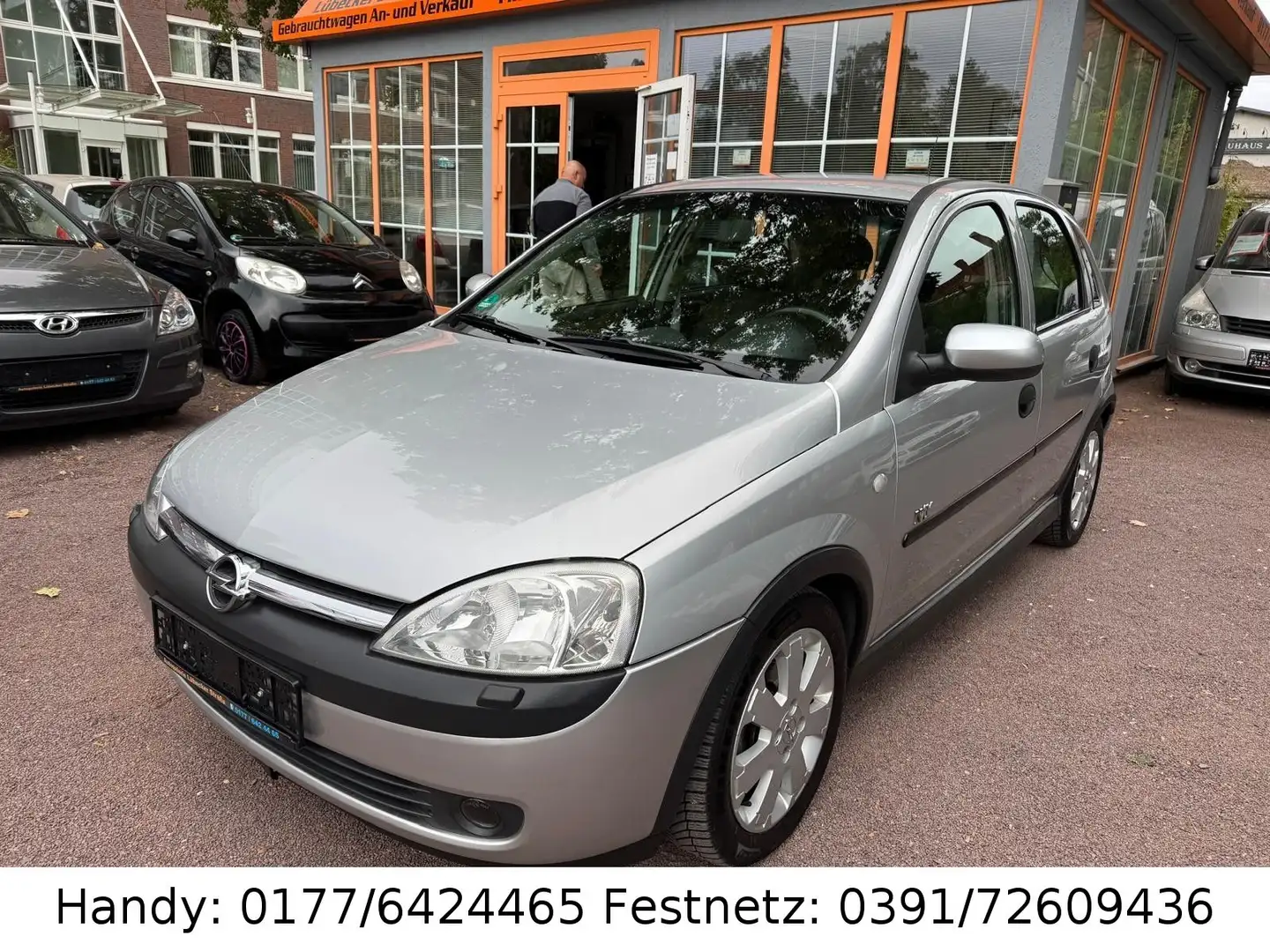 Opel Corsa 1.2 16V KLIMA/SHZ/el.FH/ZV mit FB/ALU Silber - 1
