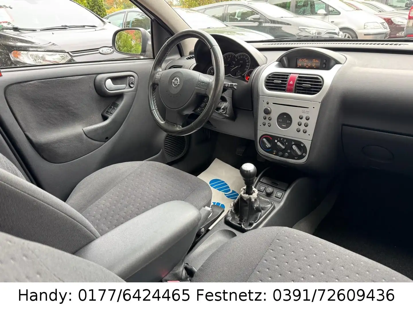 Opel Corsa 1.2 16V KLIMA/SHZ/el.FH/ZV mit FB/ALU Silber - 2