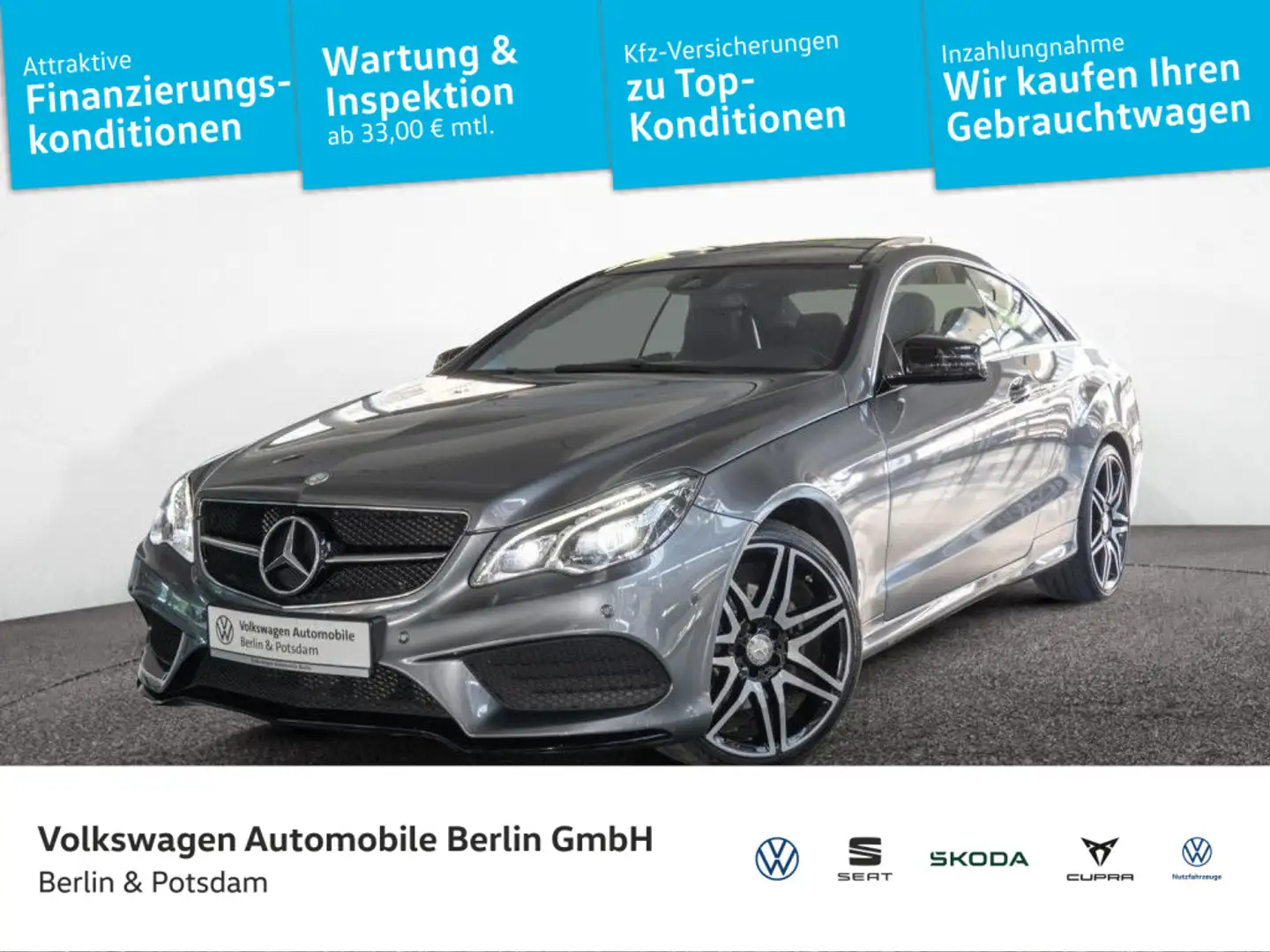 Mercedes-Benz E 200 Benz E 200 Coupe LED Navi Leder Pano Gri - 1