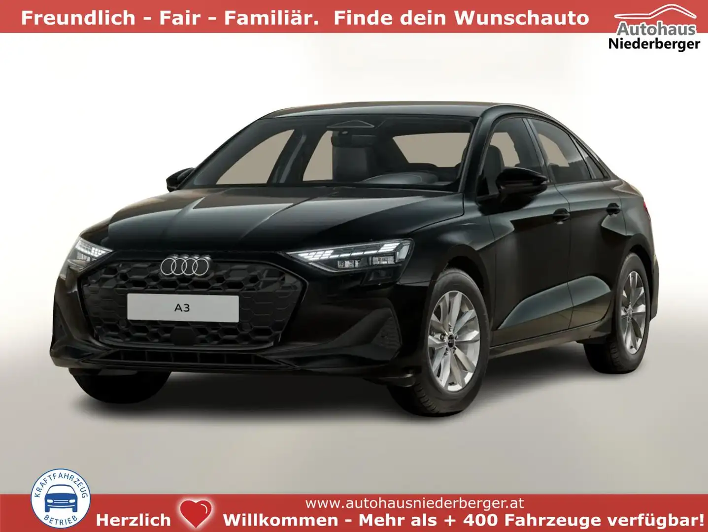 Audi A3 Limousine Lim TDI 116 LED KlimaP+ KomfortP+ PDC... Schwarz - 1