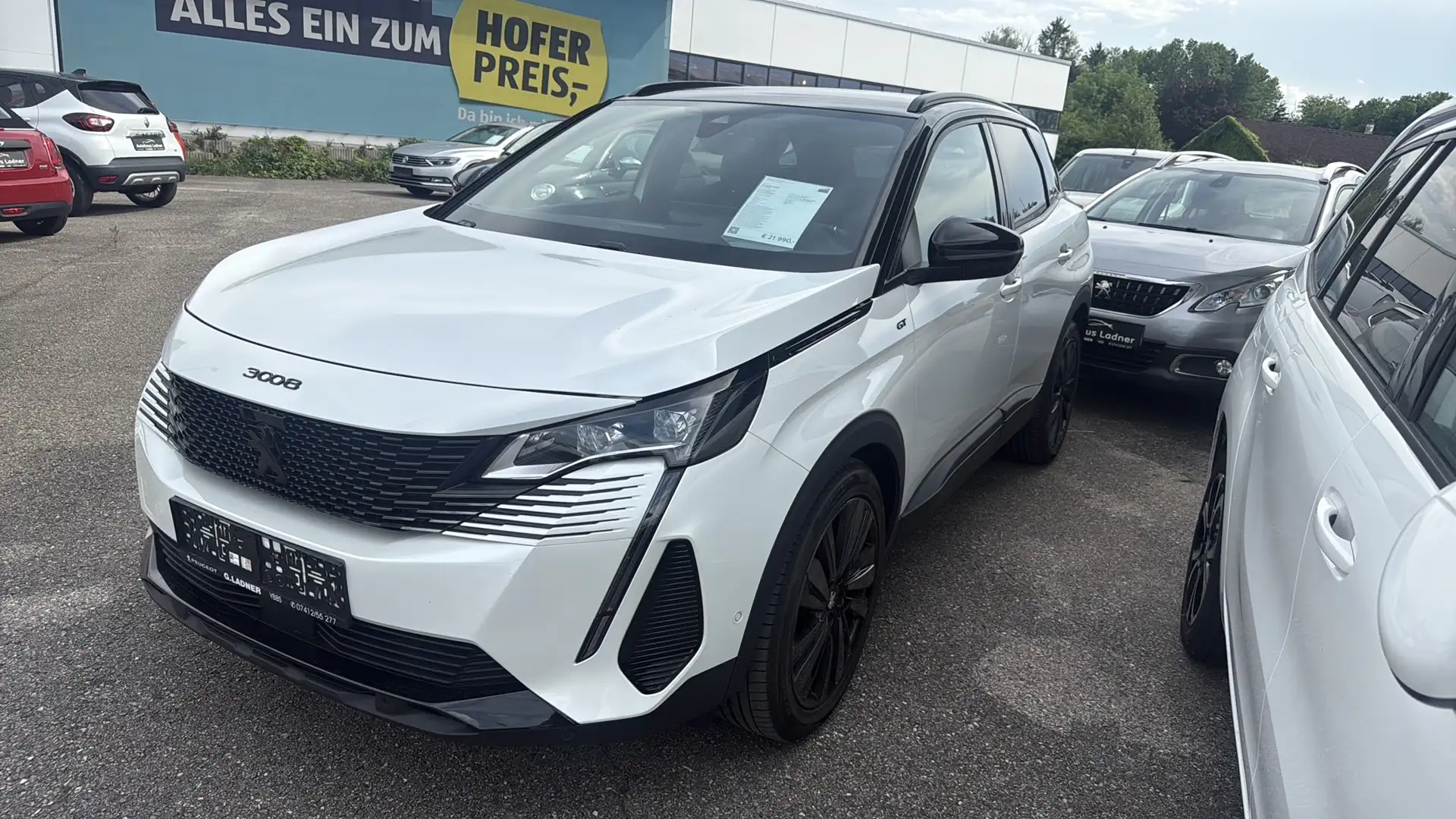 Peugeot 3008 GT 1,2 Turbo Weiß - 1