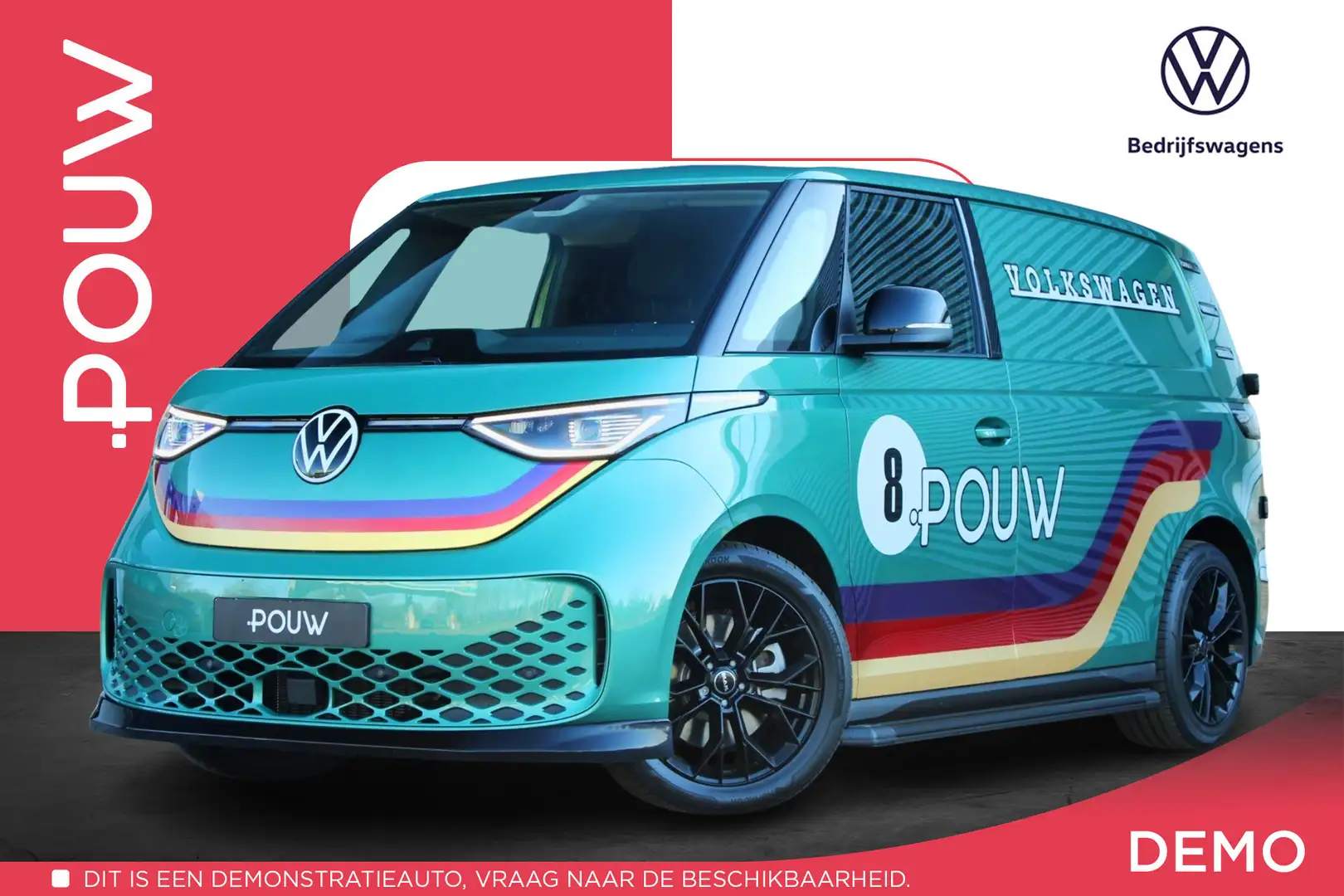 Volkswagen ID. Buzz Cargo 286pk 79 kWh | Trekhaak Wegklapbaar | Multimedia P Groen - 1