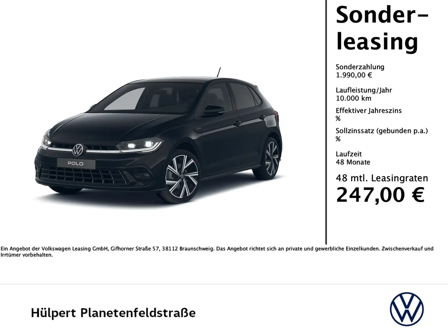 Volkswagen Polo 1.0 R-LINE DSG PANO NAVI KEYLESS CAM LM17 Zwart - 1