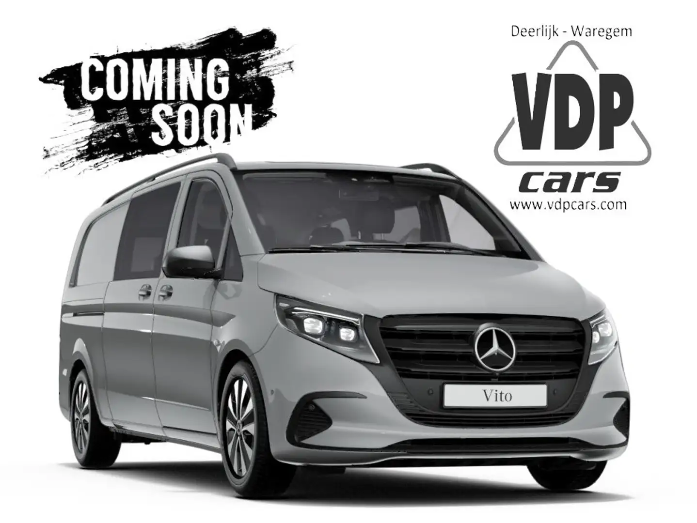 Mercedes-Benz Vito 119 XL 4MATIC 4x4 MIXTO DUBBEL CAB. 2SCHUIFD LED Gris - 1