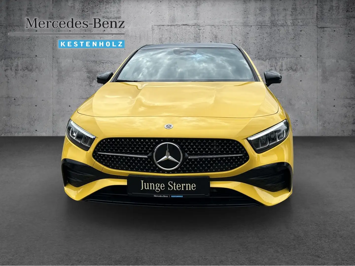 Mercedes-Benz A 200 A 200 AMG+PANO+BURME+NIGHT+360°+KEY-GO+TOTWINKEL Geel - 2