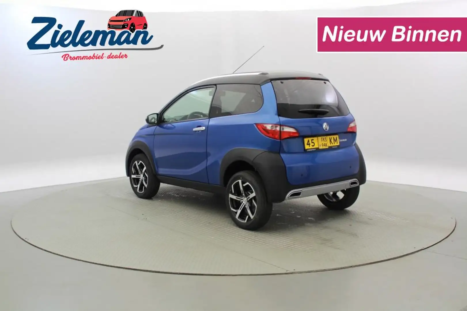 Aixam Crossover Highline Sport - 2022 - 970 km  - Camera, Leer Albastru - 2