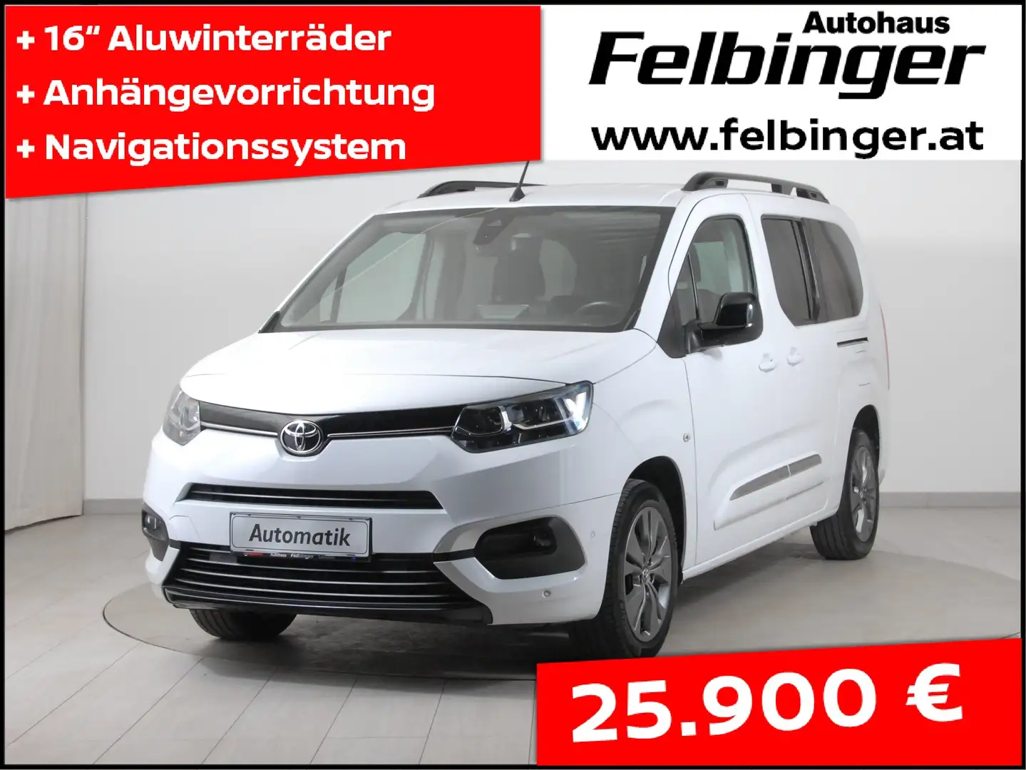 Toyota Proace City Verso L2 1.2 130PS Family+ Aut. *Navi, AHV, Sitzh* Blanc - 1