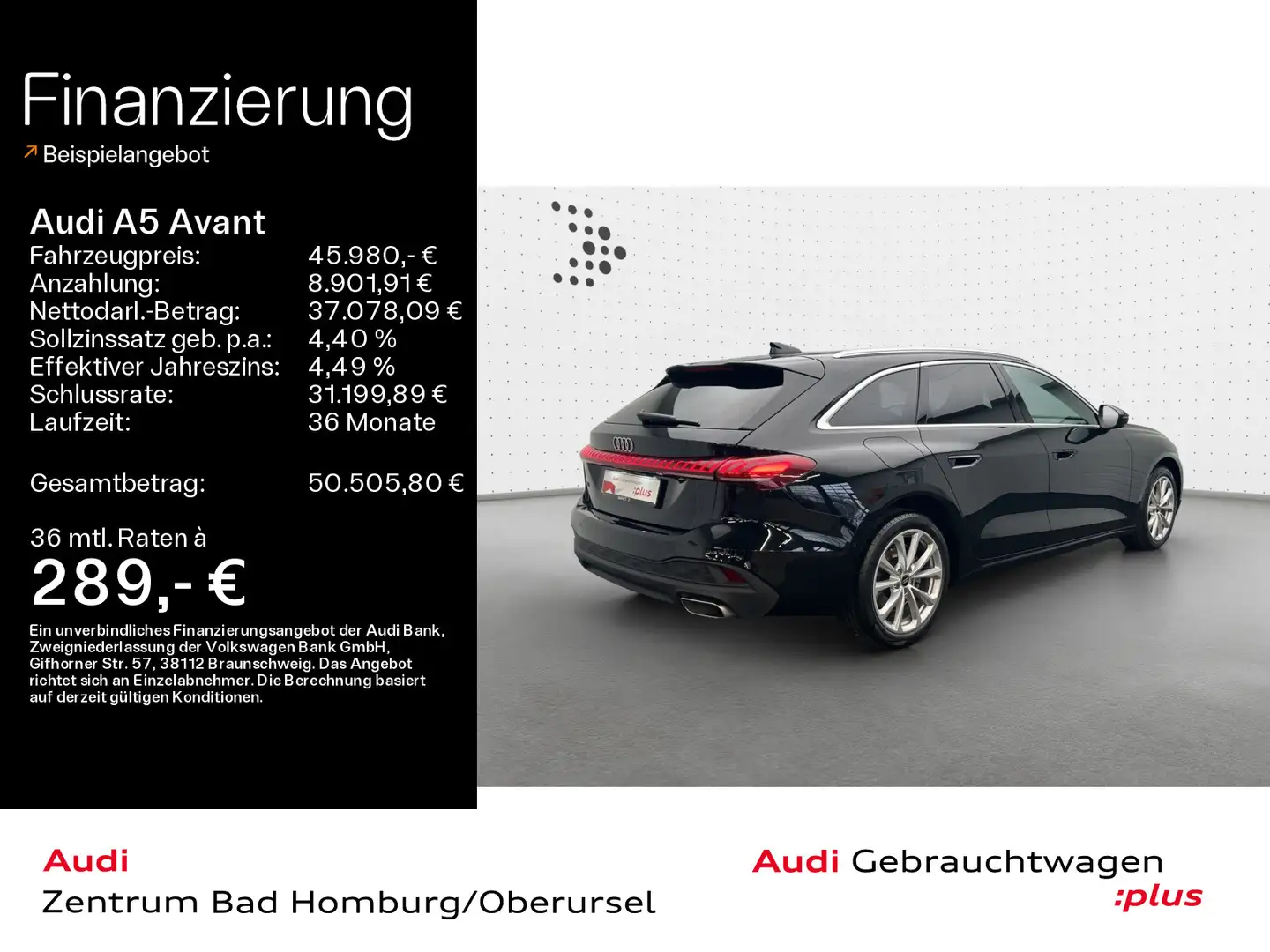 Audi A5 TFSI*Navi*Matrix*Alu*AHK*PDC*Virtual Co Schwarz - 1