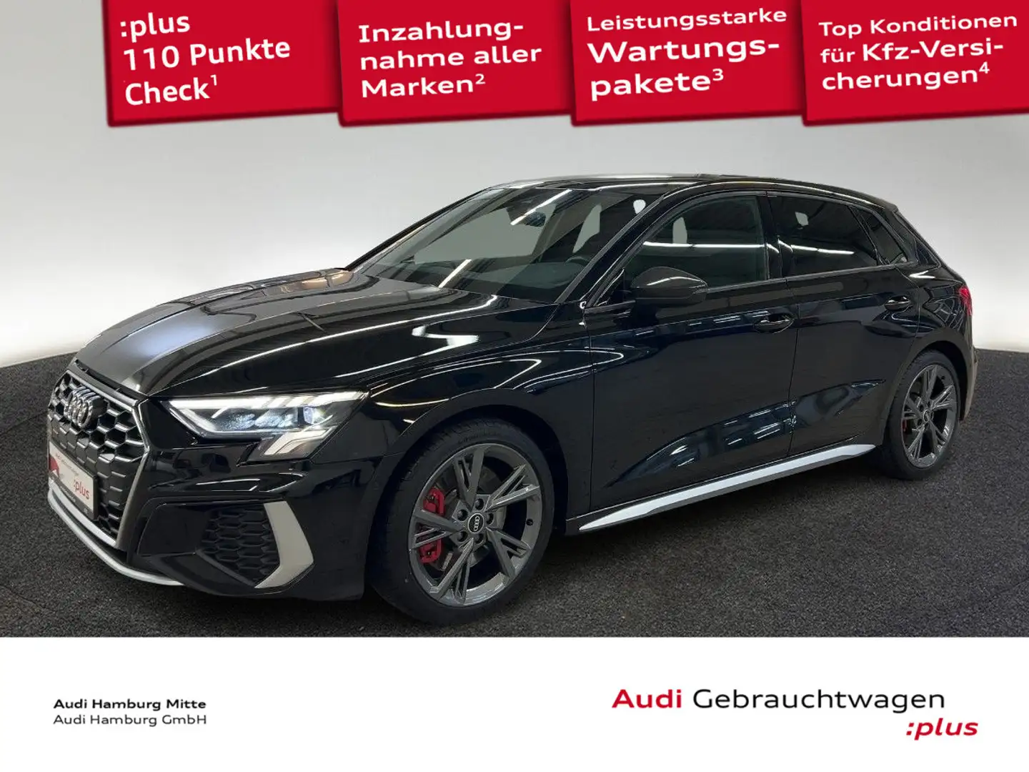 Audi S3 TFSI quattro S tronic Navi Kamera S Schwarz - 1