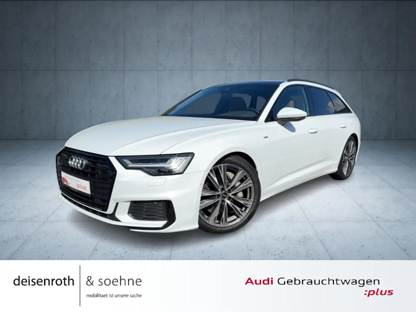 Audi A6 Avant S line 50 TFSI e qu AHK/HDMatrix/Kam/ACC/Ass Weiß - 1