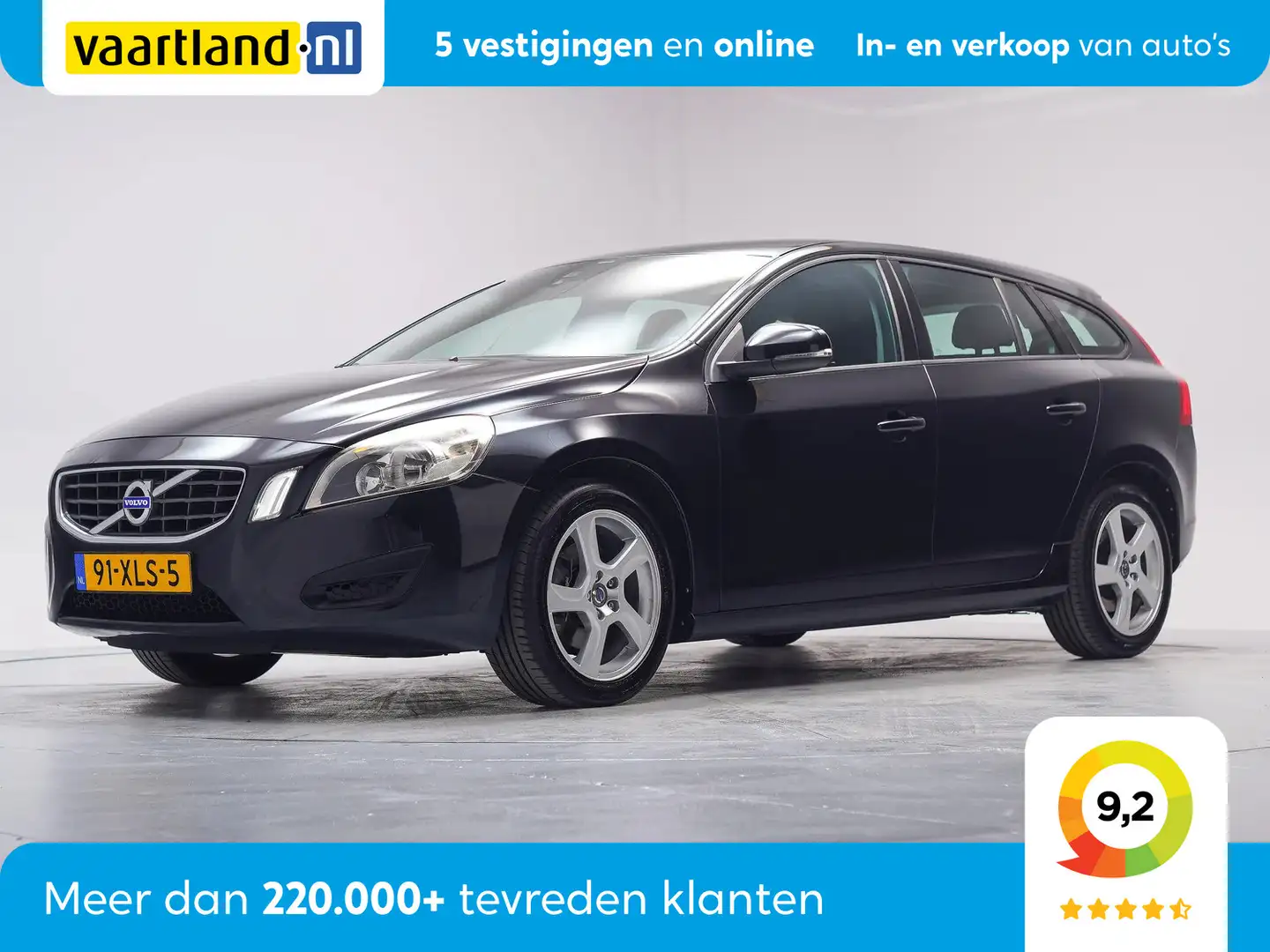 Volvo V60 1,6 T3 Kinetic [ Airco cruise controle licht metaa Nero - 1