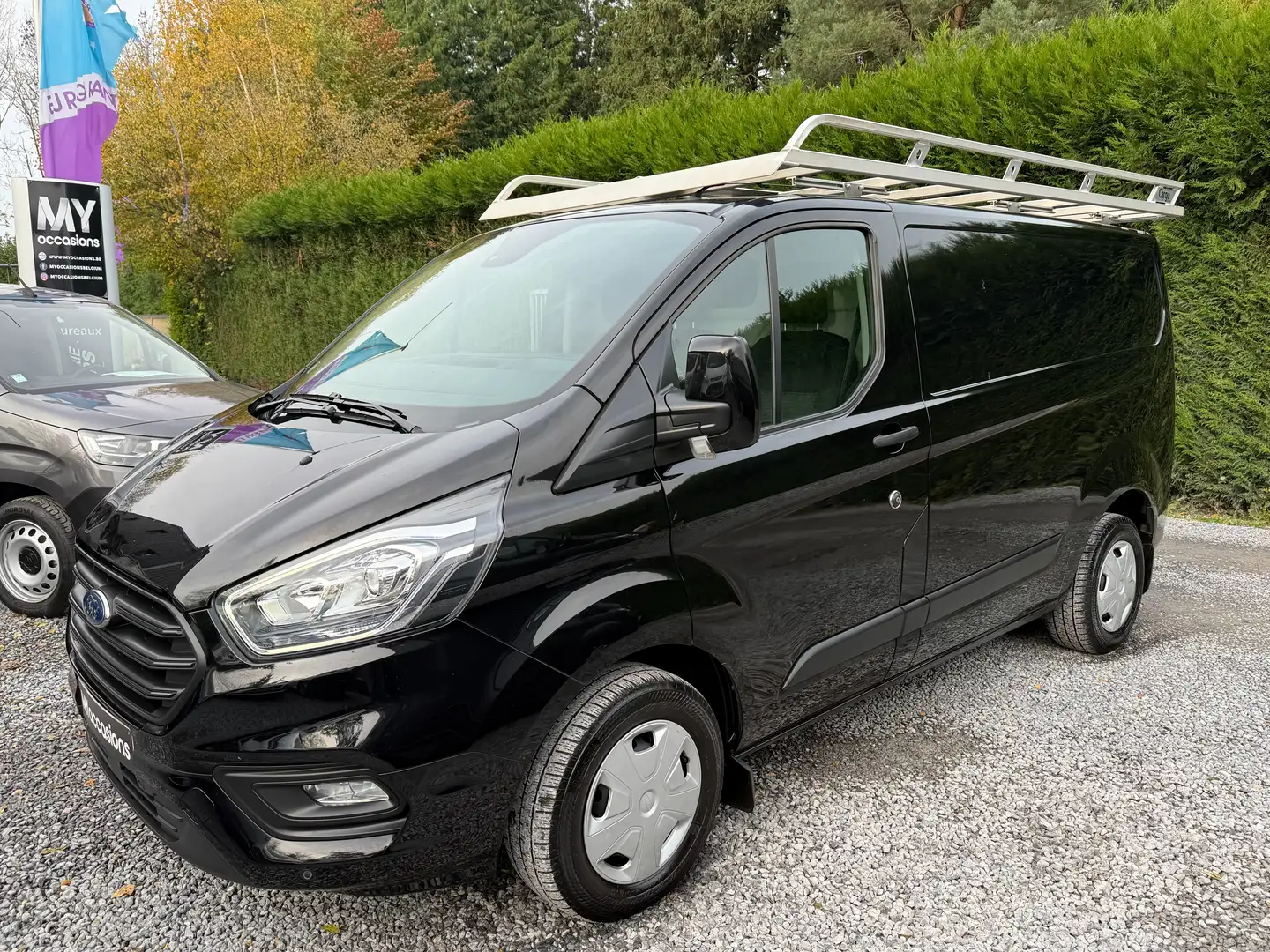 Ford Transit Custom 2.0 TDCi - 71.000 KM - TVA DEDUCTIBLE - EURO 6d - Noir - 1