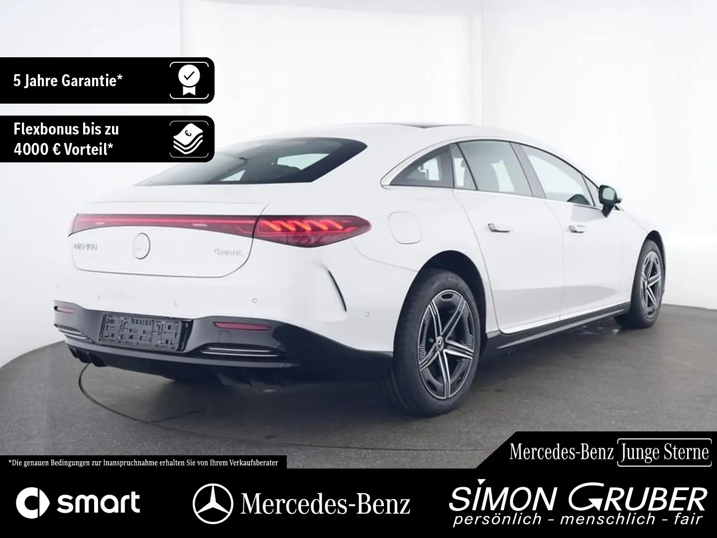 Mercedes-Benz EQS 450 4M AMG Pano Hyper HAL 360 Mod 2025 Biały - 2