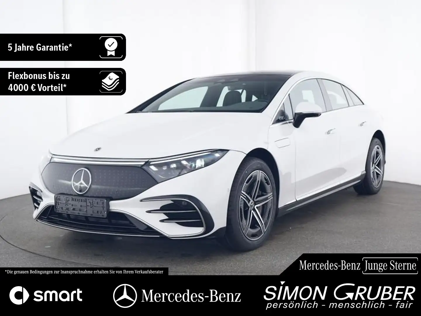 Mercedes-Benz EQS 450 4M AMG Pano Hyper HAL 360 Mod 2025 Fehér - 1