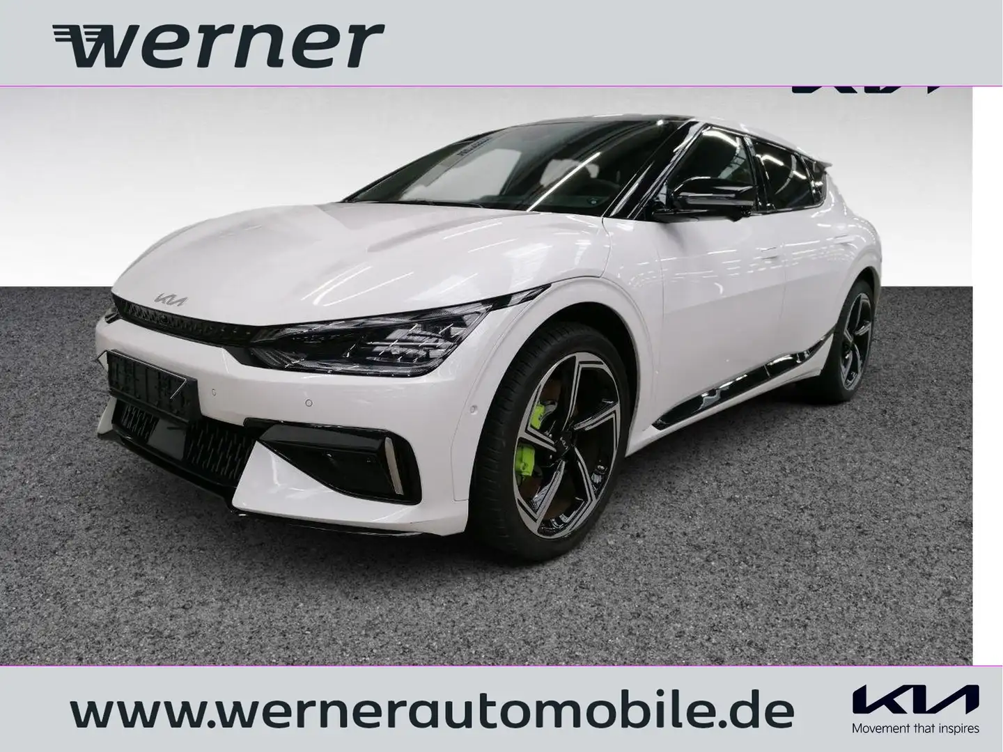 Kia EV6 GT 77,4 kWh AWD Glasdach Білий - 1