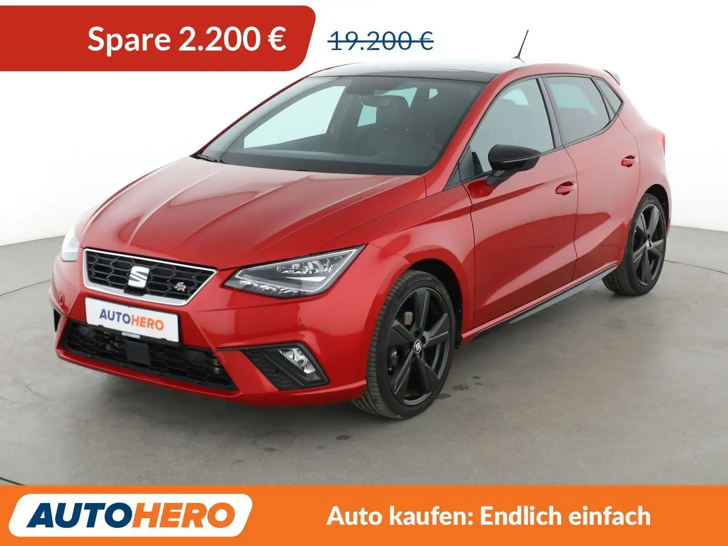 SEAT Ibiza 1.5 TSI ACT Black Edition Aut.*NAVI*LED*CAM*ACC* Rot - 1