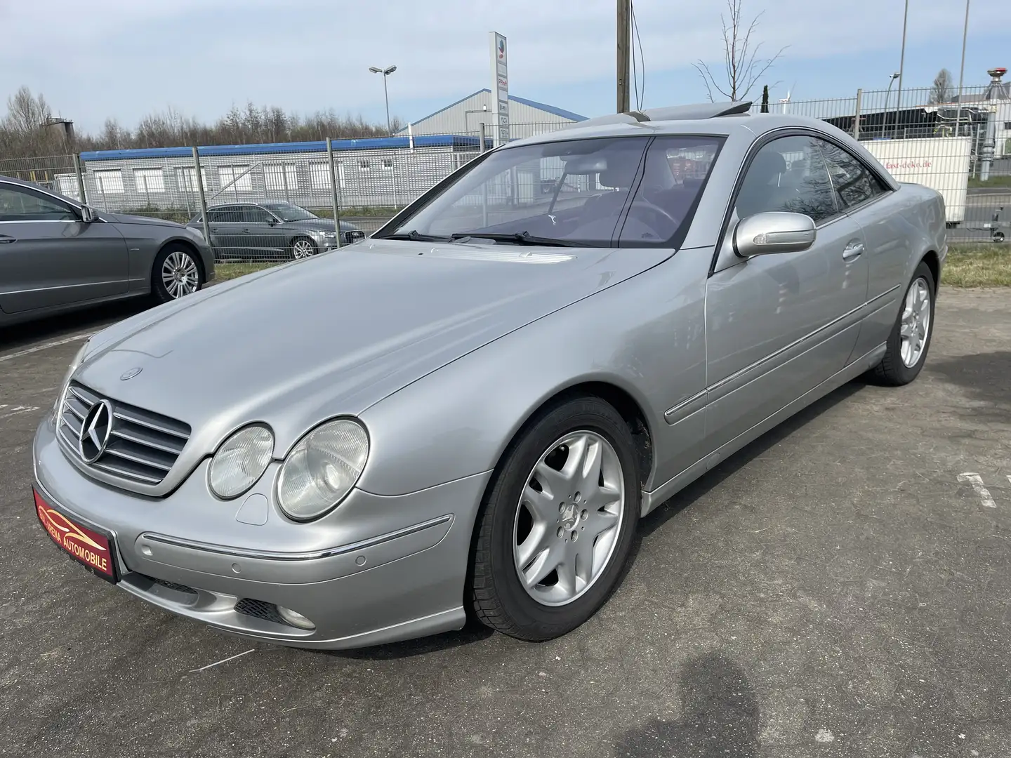 Mercedes-Benz CL 500 V8 Leder Xenon S-Dach Navi Silber Top Gepflegt Grau - 1